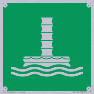 E055 safe condition marine evacuation chute